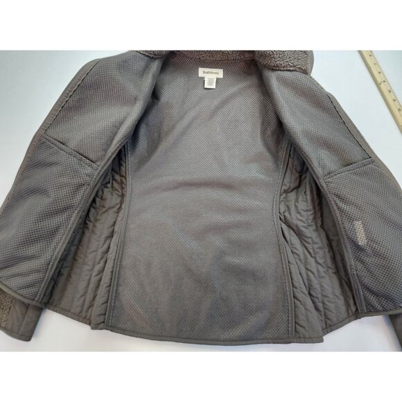 RUFF HEWN Cozy Gray Faux Sherpa Fleece Full Zip L Wicking Cabin Outdoor Neutral - Picture 8 of 10